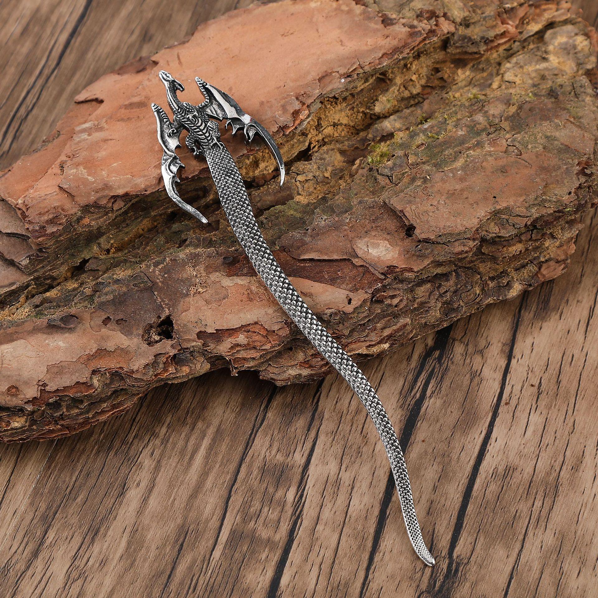 

Ретро Викинг Женская Заколка для Волос Ретро Скандинавский Мифический Дракон Иглы для Волос Средневековые Прически Головной Убор Ведьмы Аксессуары для Волос Size fits all