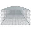 Gabion with Lid 1200 X 100 X 50 Cm Galvanized Iron