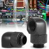 G1/4 Thread PC Water Cooling Fitting 90 Degrees Two Touch Fitting Elbow Connector  Soft Tubes