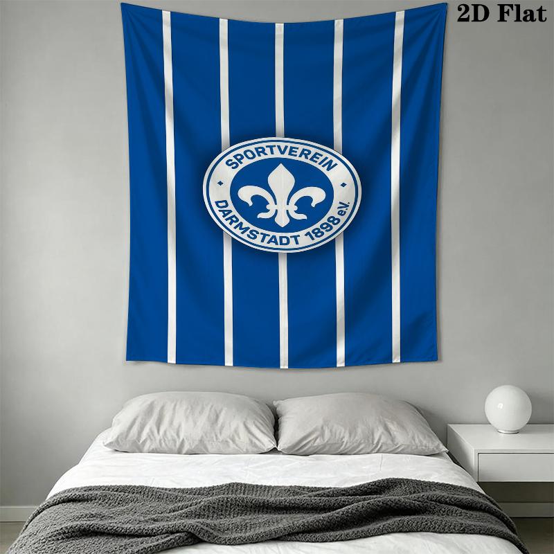 SV Darmstadt 98 Wall Tapestry Aesthetic Wall Hanging Printed Fabric Blanket Decorative Tapestries for Bedroom Living Room Home Decor