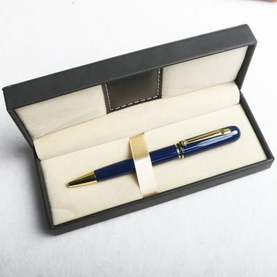 Arched Multi-Color Ballpoint Pen Creative And Novel Gift Leather Gift Box Set Rotating Metal Pen G2 Neutral Pen