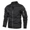 Frühling Herbst Herren Bomberjacke Lässige Leichte Jacke für Herren Sport Windjacke mit Reißverschluss Mantel mit Taschen Kleidung