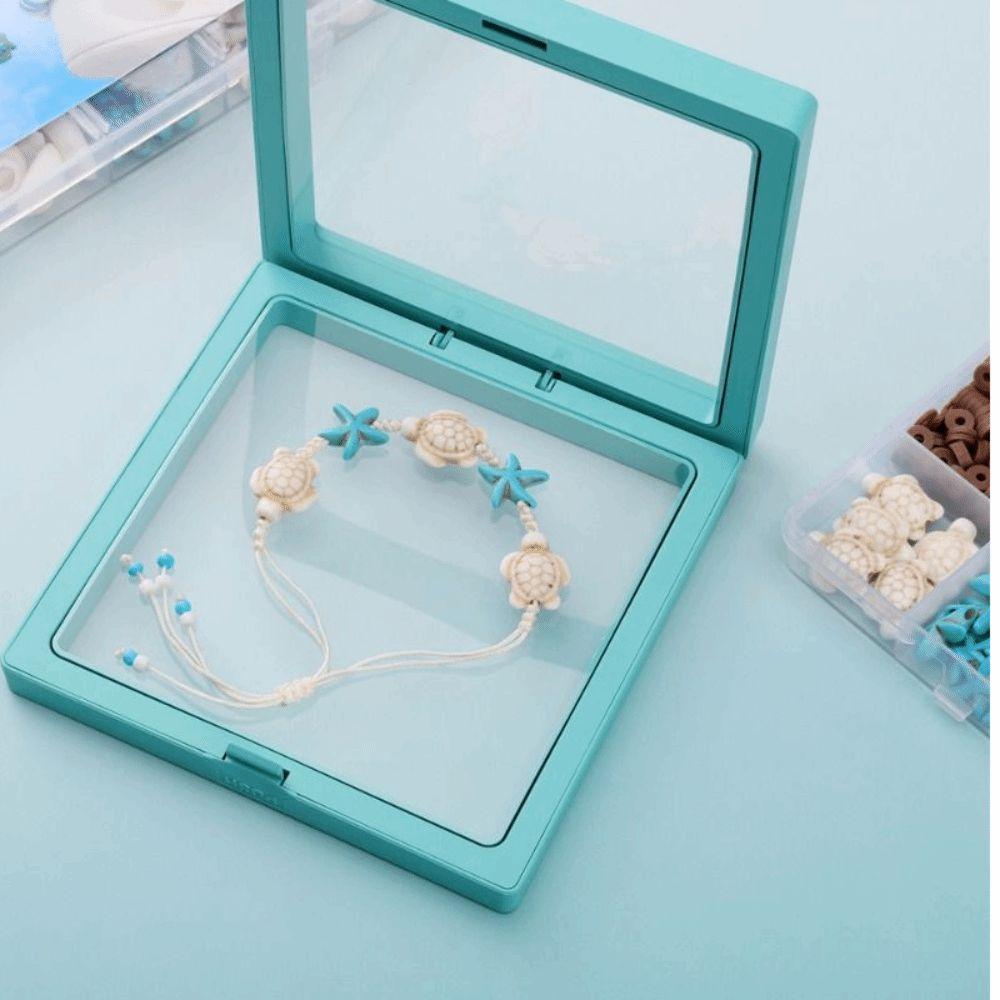 Kit per la Creazione di Gioielli Fai da Te Ispirato all'Oceano Kit per la Creazione di Braccialetti con Perline Multicolore Creazione di Gioielli