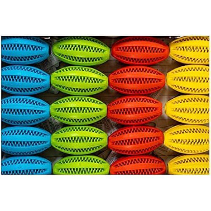 Piłka Dentystyczna - GLORIA - Rugby - 9 cm - Guma - Dla Dużego Psa