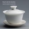 Hand-painted Blue and White Ceramic Gaiwan Teacup