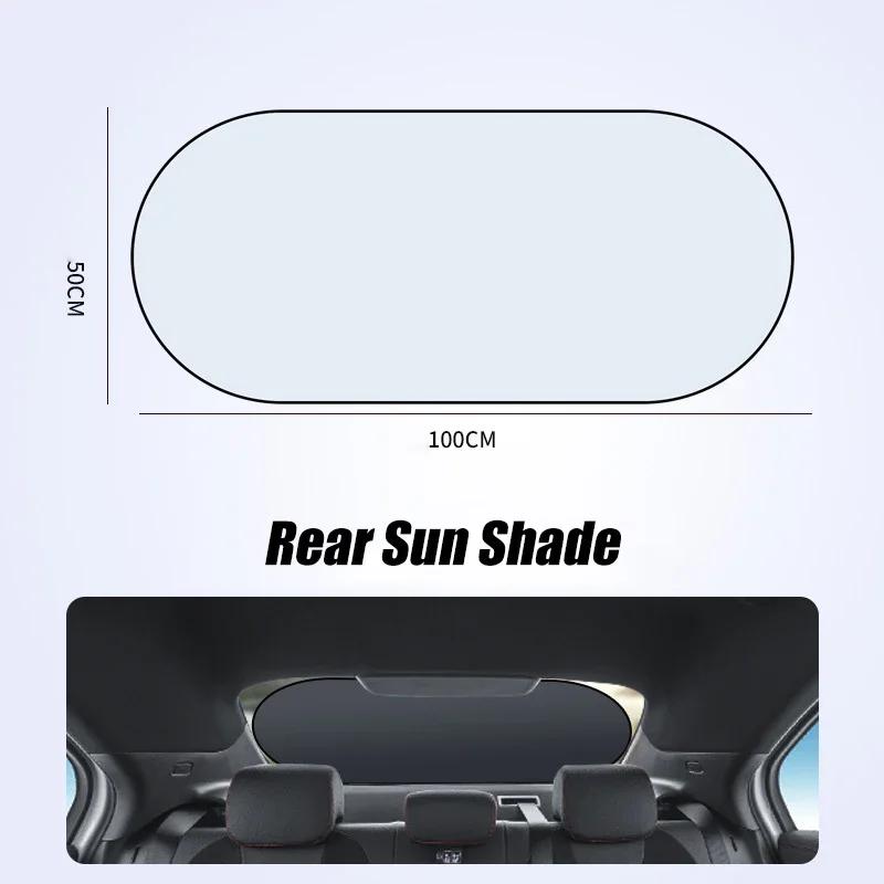 Car Sun Shade UV Protection Folding Auto Rear Window Sunshade Universal Automobile Back Window Sunshade