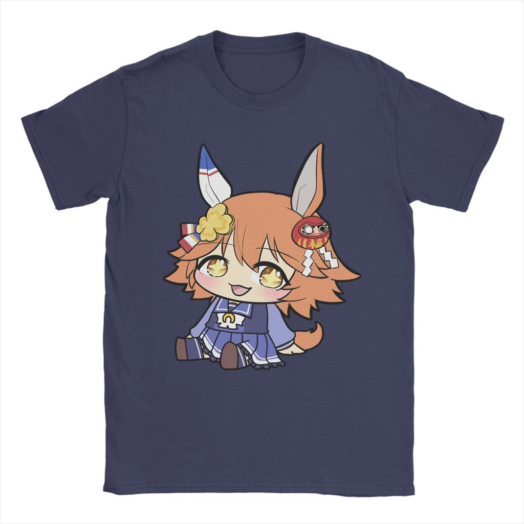 Anime Uma Musume Pretty Derby T-Shirts Men Cool Pure Cotton Tees Crew Neck Short Sleeve T Shirts Gift Idea Clothes