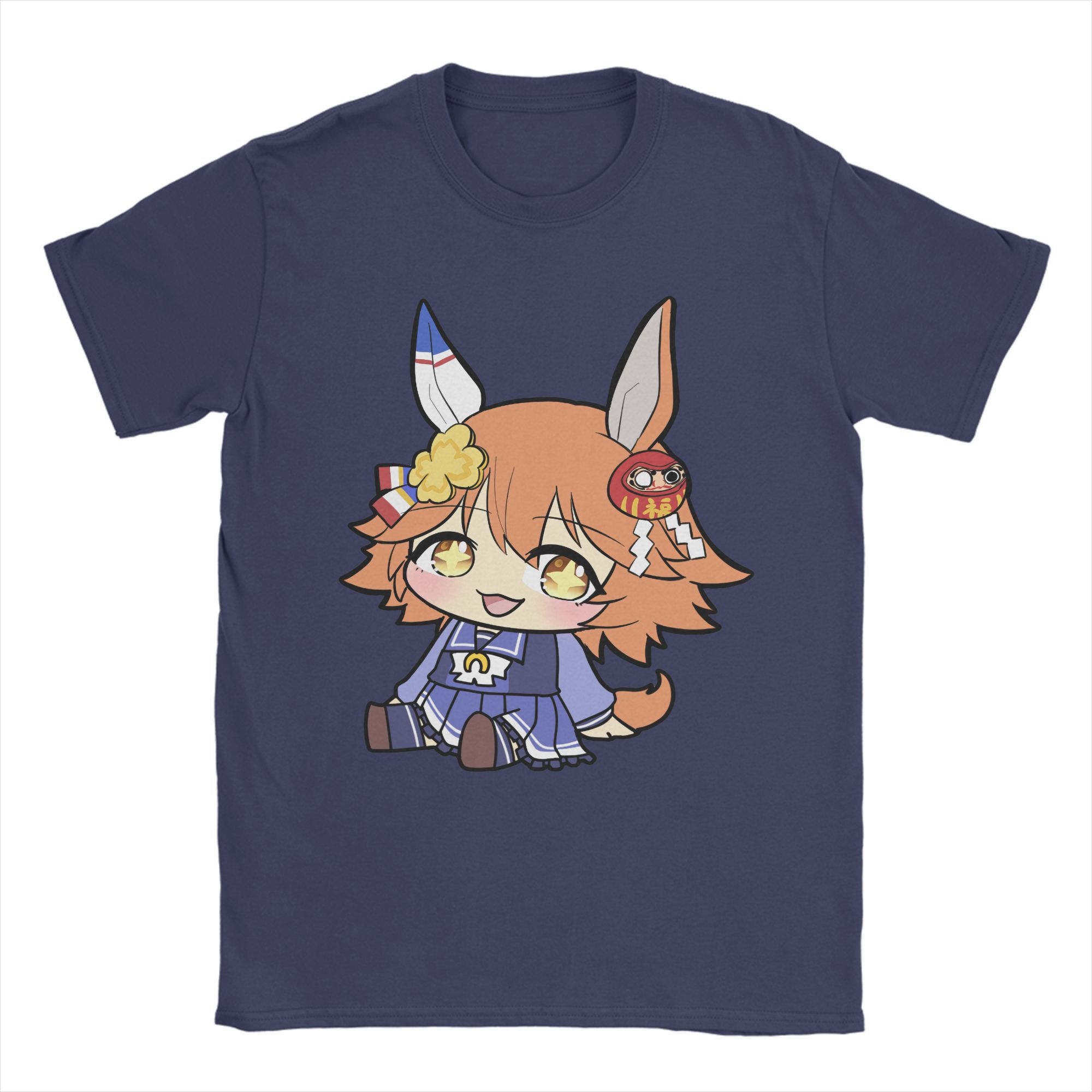

Anime Uma musume Pretty Derby T-Shirts Men Cool Pure Cotton Tees Crew Neck Short Sleeve T Shirts Gift Idea Clothes 4XL