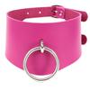 Punk Gothic Red Rings Pu Leather Choker Necklace Pendant Belt Collar On Neck Necklaces Round Choker Women Girls Jewelry Gift