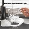 Kitchen Waste Filter, Suction Cup Sink Filter Basket, Kitchen Leftovers Filter Basket, Anti-blocking Drain Basket, Sink Strainer