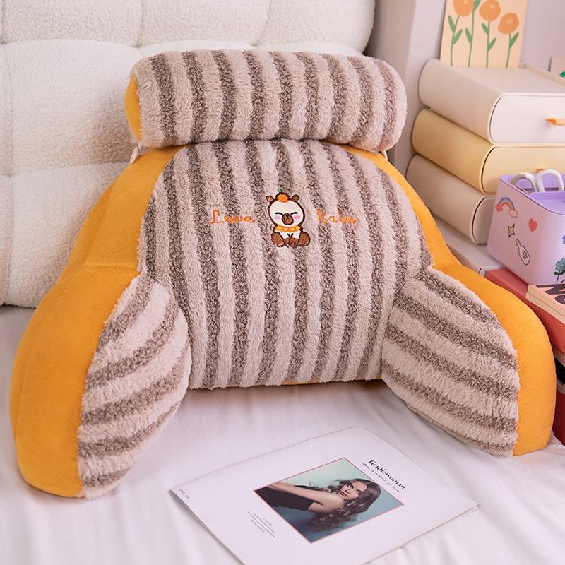 Cartoon Cute Backrest Bedside Pillow Dormitory Bed Reading and Playing Sofa Waist Support Office Bedside Cushion Large Pillow