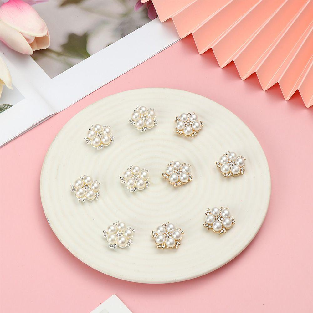 Accessories Bag Hairpin Pearl Flower Buttons Rhinestone Buttons Sewing Buttons Crystal Glass Stone