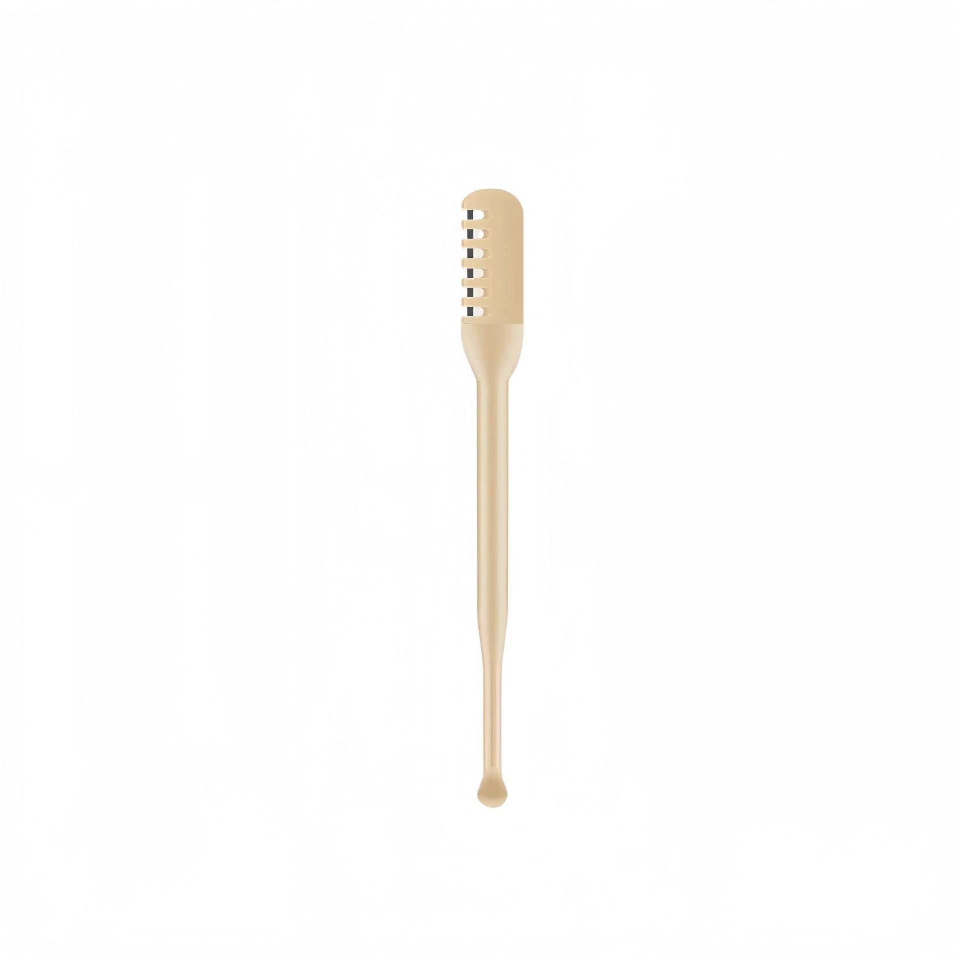 Double-Headed Nose Hair Trimmer with Earwax Spoon and Manual Rotary Blade in Portable Package