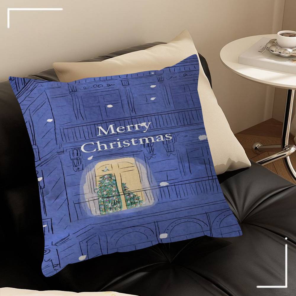 Christmas Tree Ball Decoration Pillow Anime Pillow Sofa Bed Head Pillow Cover Cushion Cover 45x45 Cm Fashion