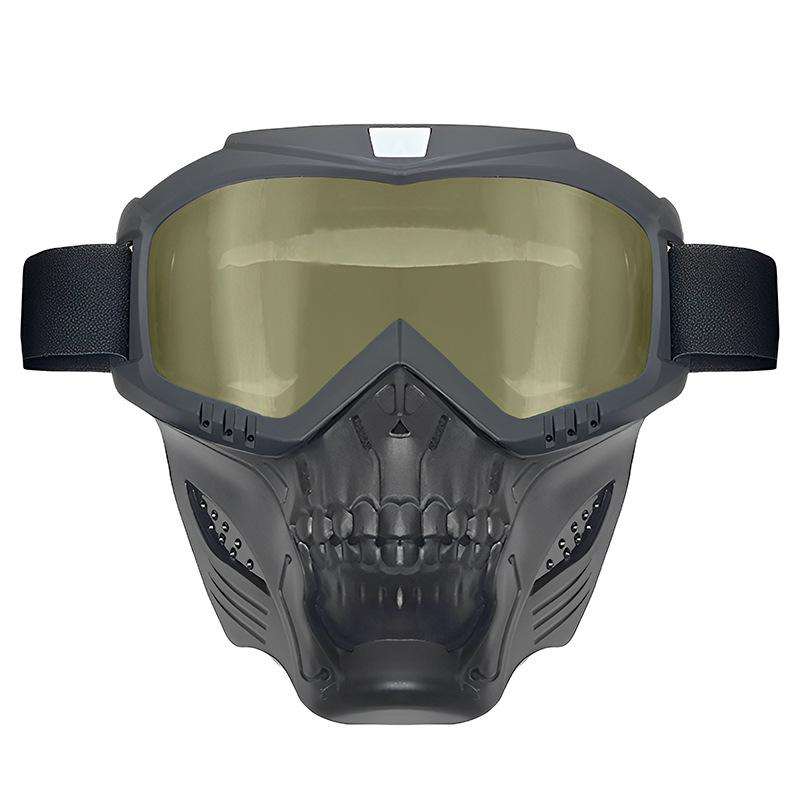 Retro Harley Windproof Motorcycle Goggles: Off-Road Riding One-Piece Mask Glasses