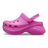 Crocs Bae Clog EVA Gruba Podeszwa Wygodne Antypoślizgowe Klapki Klapki Damskie Różowo-Czerwone 206302-6UB