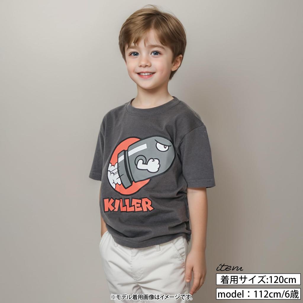 Retro Killer Print Merchandise T-shirt, Short-sleeved,
