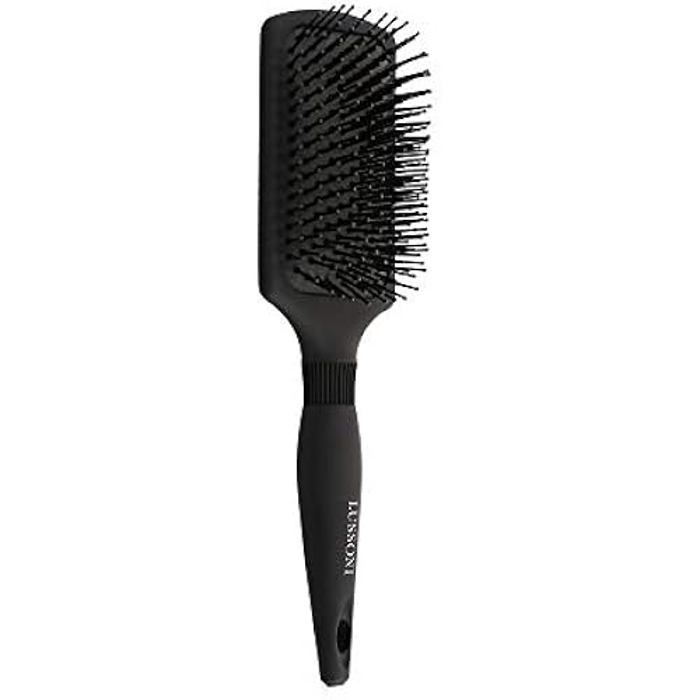 Brosse Démêlante - LUSSONI - Care & Style Carré - Design Élégant - Prise En Main Facile - Usage Quotidien