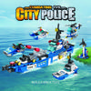Non-Toxic 520Pcs Maritime Patrol Vessel Building Blocks Toys Model Patrol Boat Assemble Puzzle Bricks Toy Sets For Kid Ornament Gifts