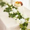 Artificial Simulation Vine White Rose Wreath Wedding Arch Flower Direct Sales Green Rose Vine Home Decoration