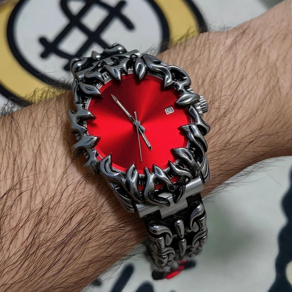 Blue Green Devil Eye Claw AAA Quartz Watch Men Y2K Antique Alabaster Industries Personalize Special High Quality Unique Clock