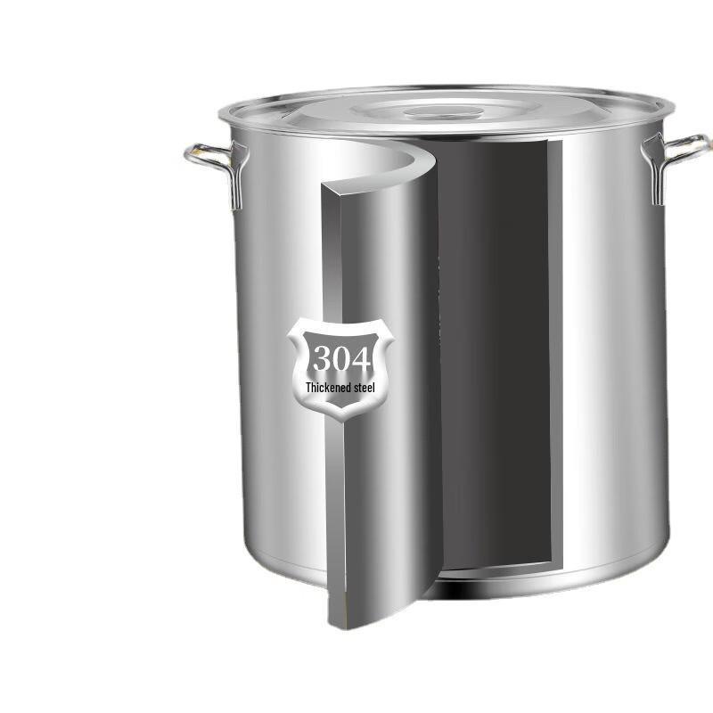 GOWKE Gewerblicher 304 Edelstahl Kochtopf mit Deckel