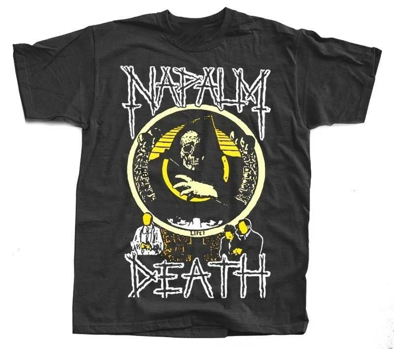 Napalm Death Live Corruption BLACK Men s 100% Cotton T-shirt Mens Tees Top S - 5XL L