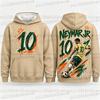 New 2027 Special Neymar No.10 Print Football Jersey For Men Women Hoodie Summer Quick-Dry Casual Tops Sports Kids/Adult Hoodie