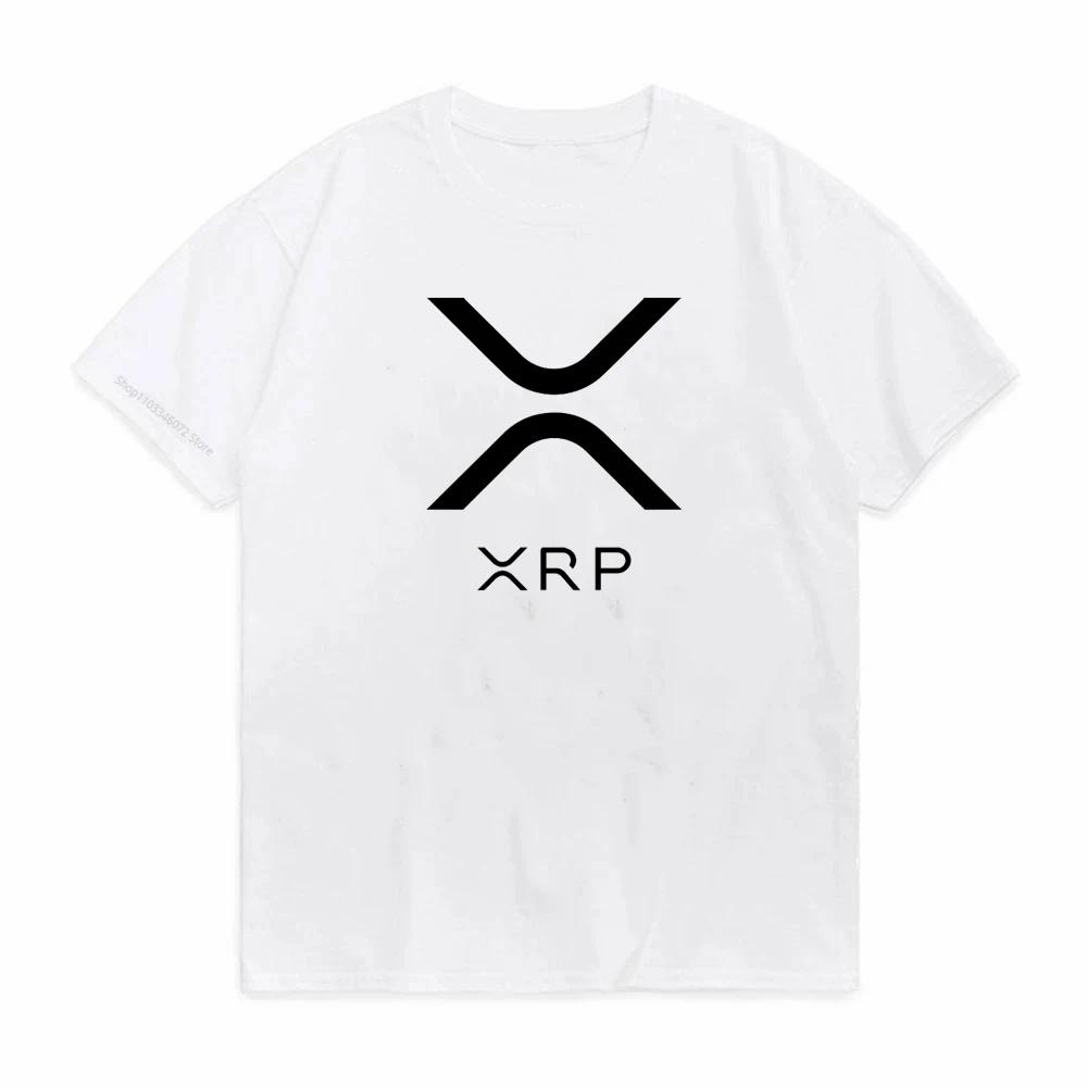 Cryptocurrency Ripple Xrp T Shirt Unisex Casual Tees Cotton Short Sleeve Cool Tops TShirt Print Graphic Bitcoin Crypto Tee Top