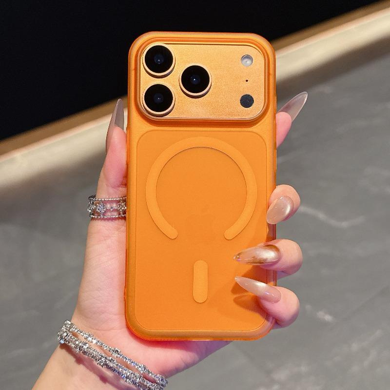 Clear Frosted PC For Magsafe Phone Case For iPhone 17 Air 16 15 14 Plus 13 12 11 Pro Max 17 Pro Magnetic Wireless Charge Cover