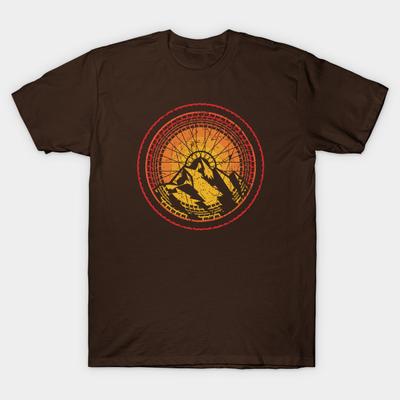 Asian Size Men Print T-shirt Baked Earth Biking Sun Cycling Mountain Bike Art Tire Sunset Biker Grunge No-Cut Heat Transfer Print Cotton Tshirt