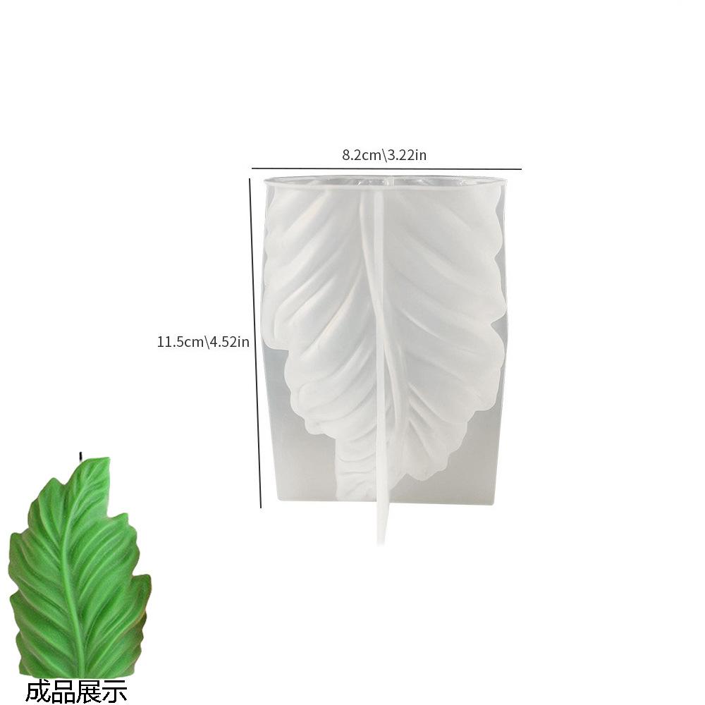 

DIY Leaf Candle Silicone Mold Aromatherapy Gypsum Candle Holder Ornament Epoxy Resin Mold Handicraft Decoration Storage Tools