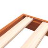 Solid Wood Bed Wax Brown 75 X 190 Cm Pine