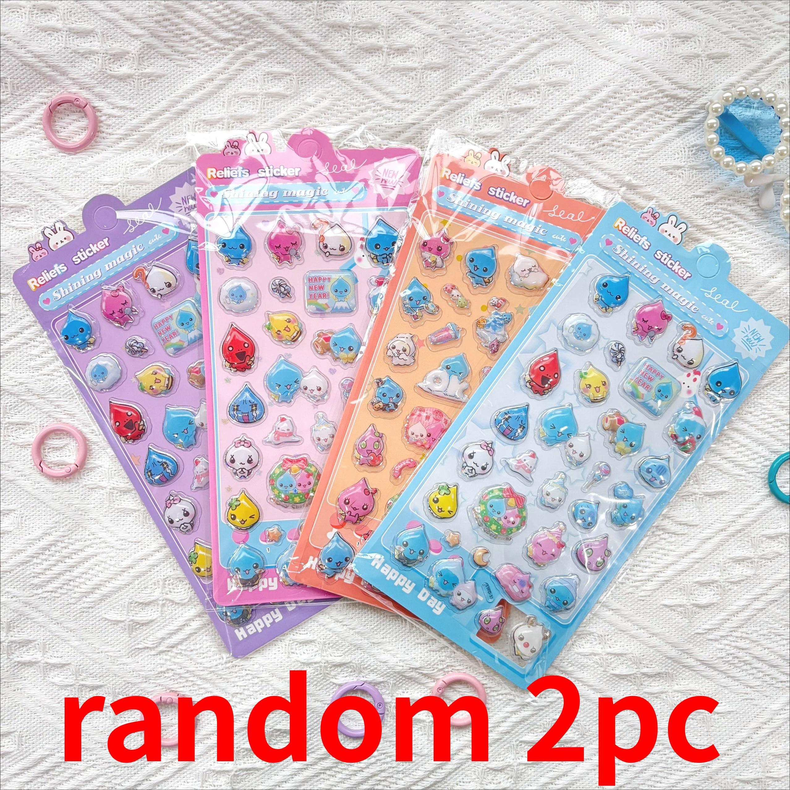 

Hot 3D Relief Hollow Stickers - Cute Cartoon Anime Decals Waterproof for Kids Laptop Decor & Anime Fans Gift Presents