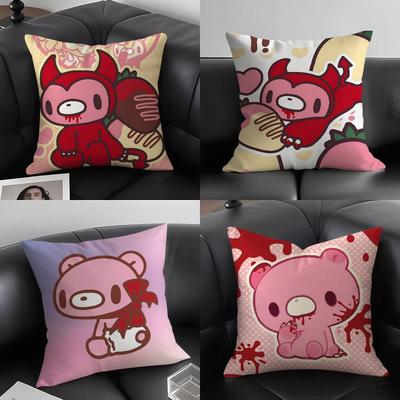 Cartoon G-GloomyS Bär Kissenbezug Zuhause Wohnheim Stuhllehne Kurzer Plüsch Doppelseitiger Druck Büro Nickerchen Kissenbezug
