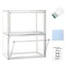 PakOne Figure Case Collection Storage Transparent Display Clear Acrylic Collection Display Figure Magnetic Front Glass Storage Collector Hobby Show