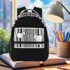 Gefangen vom Konsumismus UPC-Barcode-Gefängnis Banksy Straßen-Graffiti-Künstler Rucksack Schüler-Schultasche Kinder-Schultasche Umhängetaschen