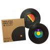 Sada 6 vinylových podložek Kreativní podložky pod nápoje Vinylová deska Hudební podložky se stojánkem na gramofonové desky Podložky pod desky