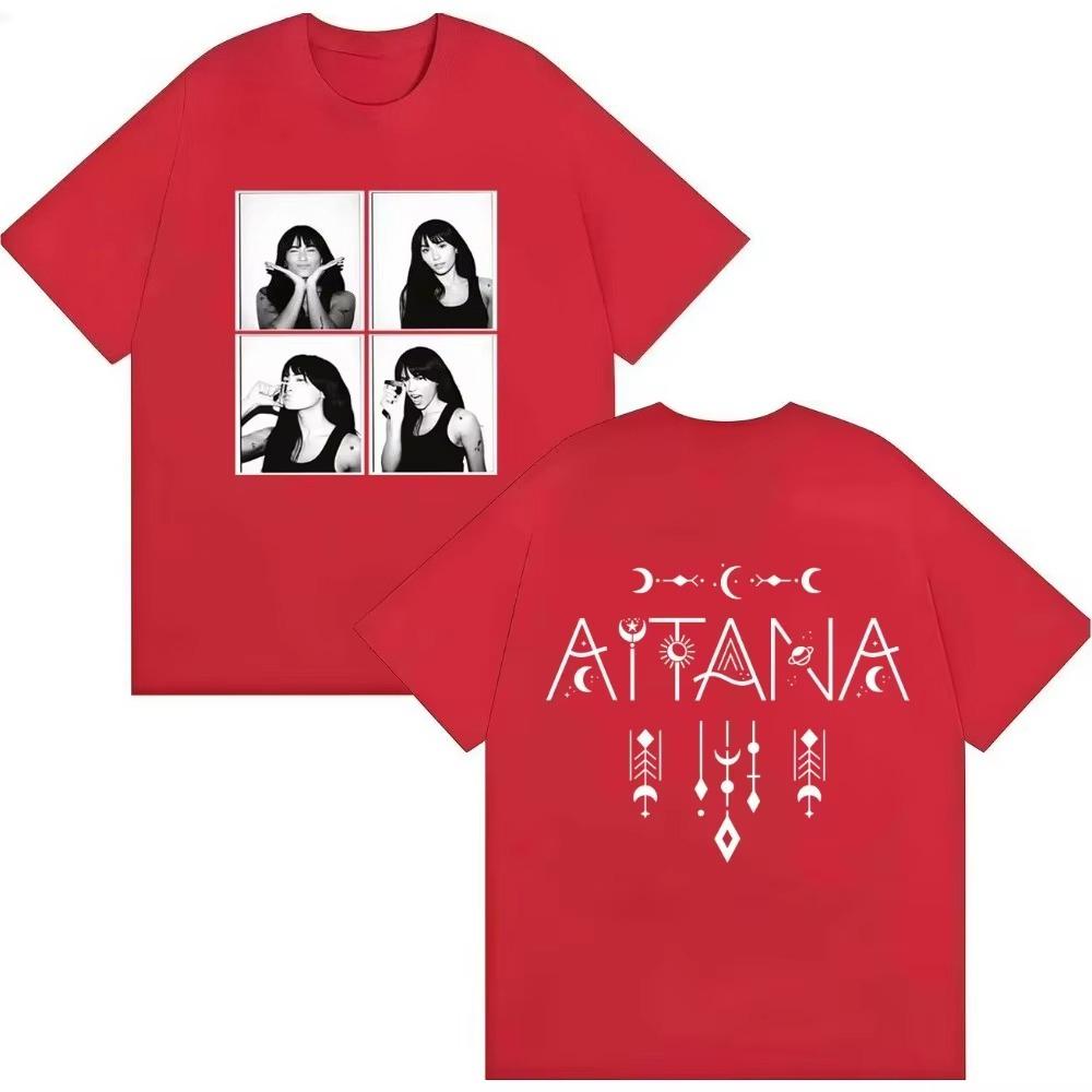 

2026 New Trendy Aitana Graphics TShirt Unisex Women Pop Music Hip Hop Print Summer Streetwear Cotton T Shirt Casual Top Streetwear 4XL