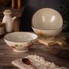 Vintage Bamboo Hat Bowl Japanese-style Tableware Home Kitchen Noodle Bowl Ceramics&pottery Soup Plates Utensils for Kitchen Gift