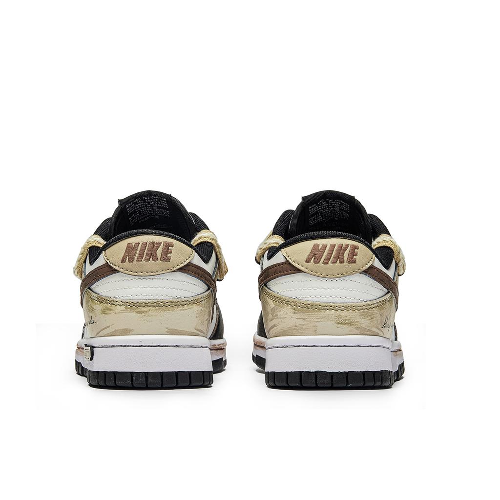 Nike Dunk Mocha Journal Leather Abrasion Resistant Low top Skateboard Shoes Men's Brown HF5441-100(Team202-)