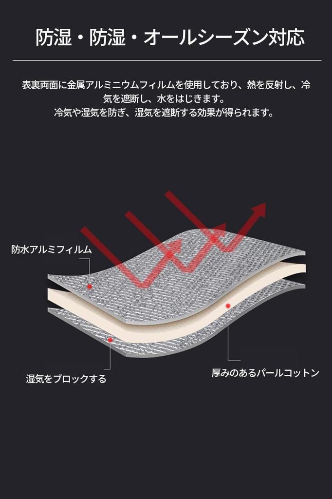 DADAGUAI Aluminum Silver Extra Thick Picnic Aluminum Picnic Camping Disaster Suitable for All Sleeping in the Storage Bag Included x Blanket, Mat,