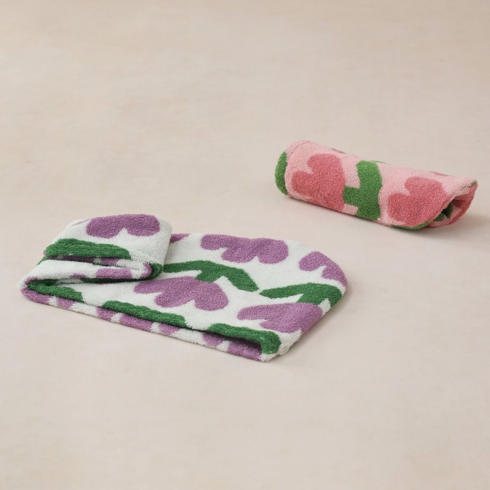 Combed Cotton Hair Towel Mint Green Luxury Hair Dry Towels New Hair Wrap Drying Tool