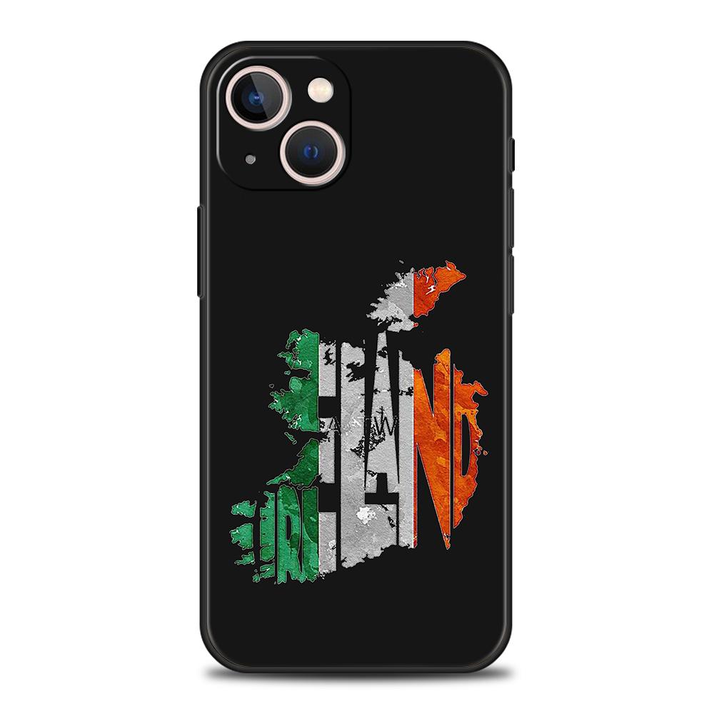 Luxury TPU Soft Phone Case For iPhone 17 Air 16E 16 11 15 14 Pro MAX 12 13 7 8 Plus X XR XS SE 2022 Cover Ireland Flag