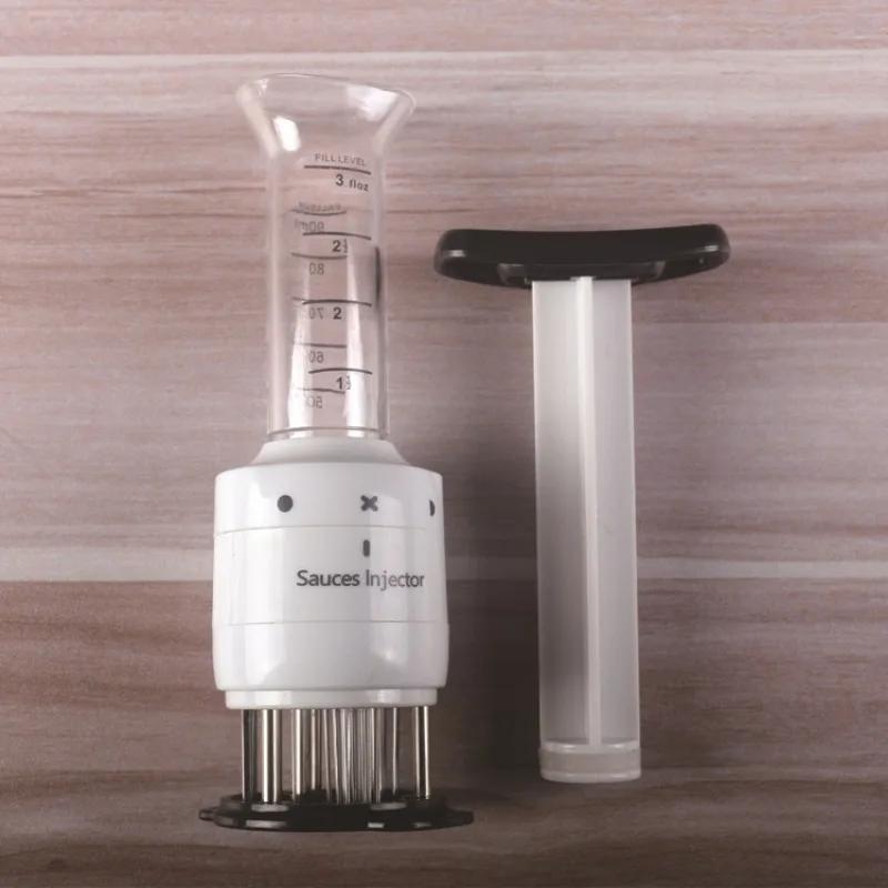 Multifunctional Meat Tenderizer Needle Stainless Steel Meat Tenderizer Marinade Meat Flavor Syringe Injectors Kitchen Meat