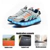 Children's Charging Four-wheel Walking Shoes Girls 2025 New Two-wheel Skates with Lights LED Light-emitting Shoes Roller Skates