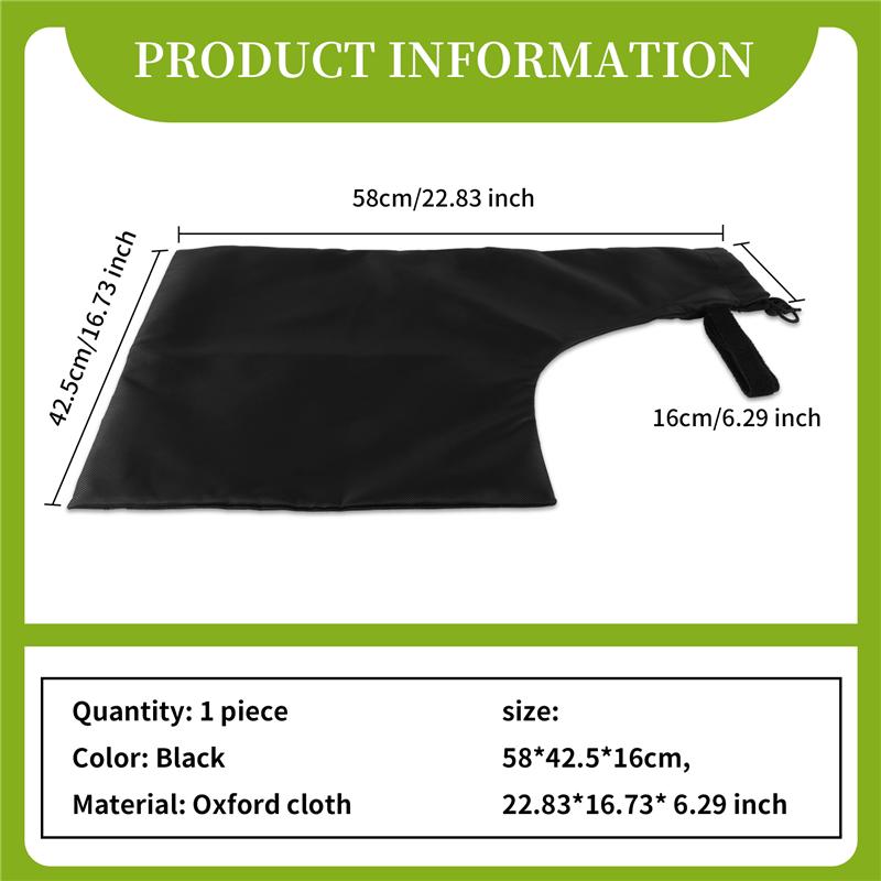 AD23-Leaf Blower Vacuum Bag Garden Tool Accessories For Electric Lawn Yard Shredder Reusable Washable Universal Vacuum Bag