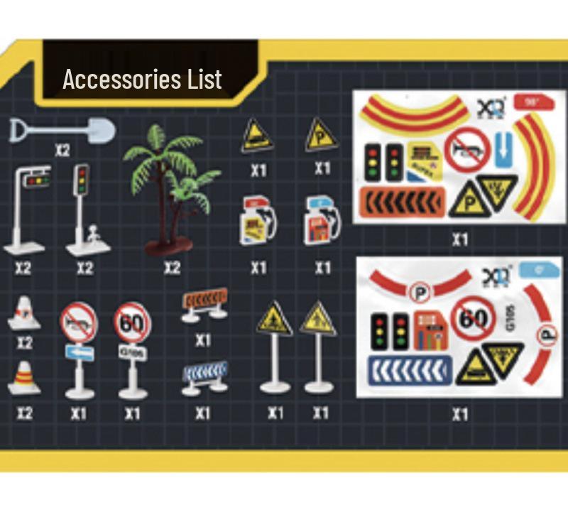 

Детская игрушка-экскаватор из сплава с ковшом и буровой машиной для мальчиков 2-5 лет