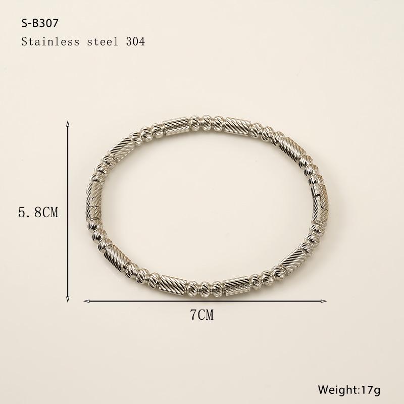 

Европейский и американский стильный золотой титановый стальной полый открытый браслет - Минималистичный дизайн