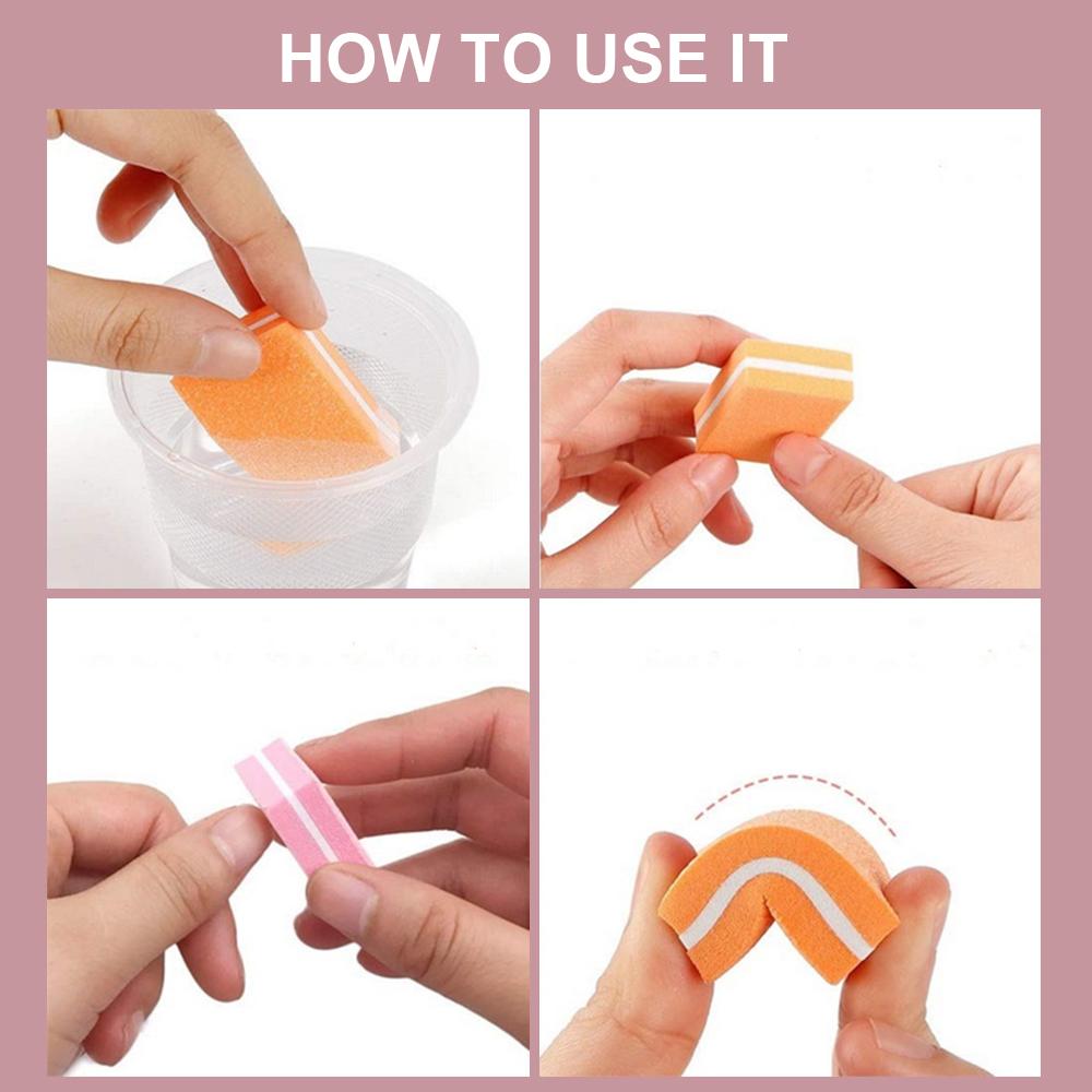 50Pcs Mini Buffing Sanding Files Block Pedicure Manicure Care Nail Art Buffer Polish Manicure Pedicure Nail File 100/180